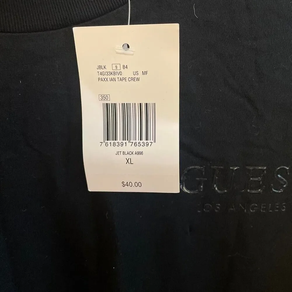 Guess Men's Black T-shirt - Picture 5 of 5
